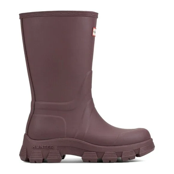 Hunter Micah Women's US 7 Red Waterproof Round Toe Mid- Calf Rain Boots ZOGG785